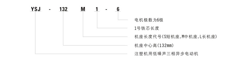 YSJ系列注塑機(jī)專用電機(jī)型號(hào)說明