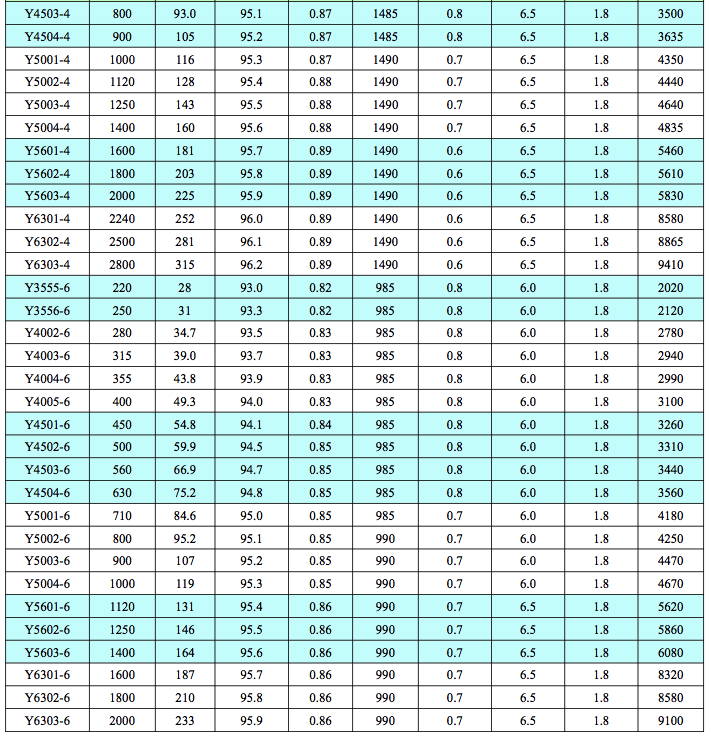Y6kV中型高壓電機(jī)3
