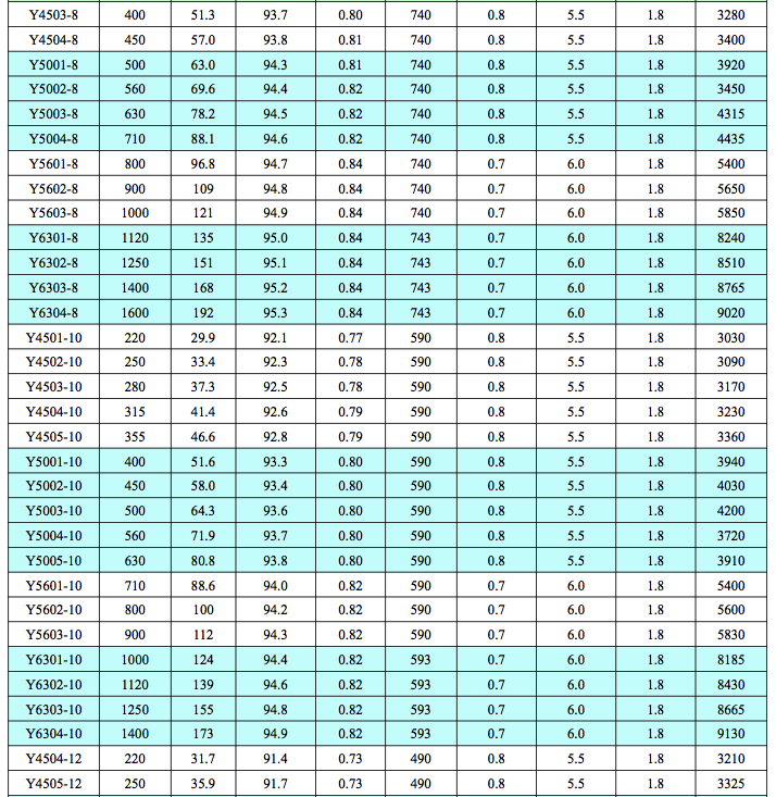 Y6kV中型高壓電機(jī)5